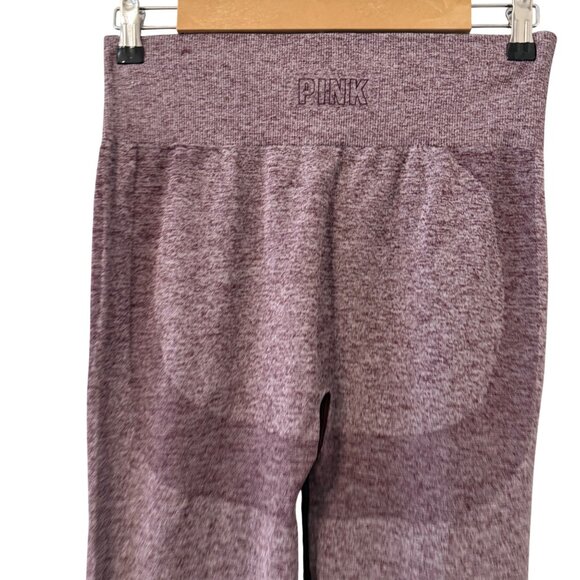 Victorias Secret Pink Womens Seamless High-Waist Leggings Maroon Heather Size L - Picture 5 of 12